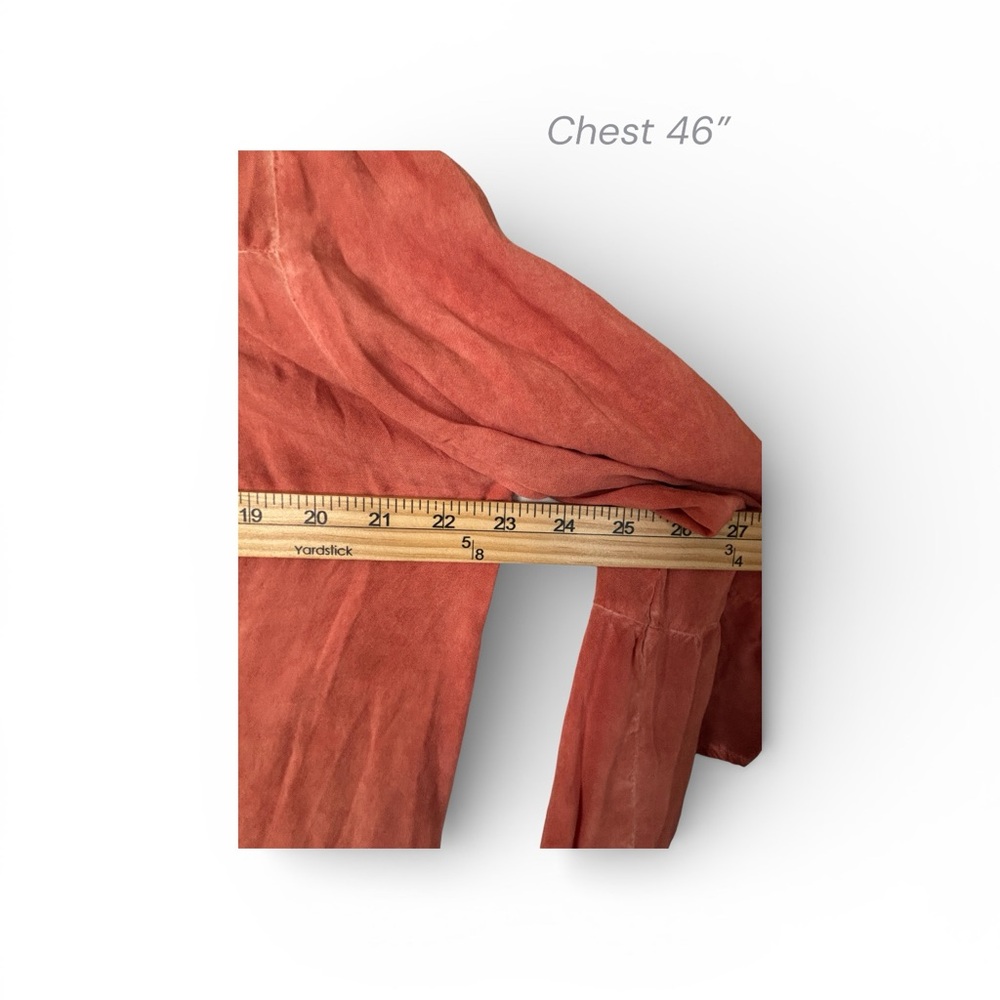 Ninety Clothing Co Smocked Peasant Blouse – Rust – Women’s (NWT) - Picture 7 of 9